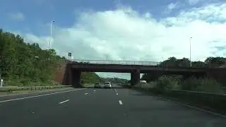 Driving On The M5 Motorway From Taunton Deane Services To M5 Motorway J31 Plymouth A38, England #m5