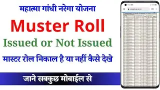 Mnrega Muster Roll Issue Register Kaise Dekhe | MSR Issue Register 2025