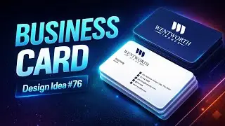 Business Card Design | Idea #. 76 | CorelDraw Tutorial  @jawadprinters