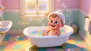 Bath Time Magic with Baby Tom 🌈🛁 | Fun Bath Song for Kids | Nursery Rhymes & Songs for Children
