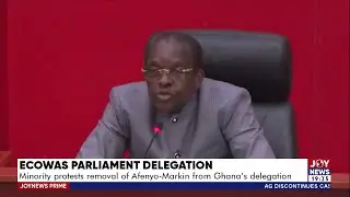 Ecowas Parliament Delegation: Minority protest removal of Afenyo-Markin from Ghana's delegation