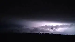Ein sch&ouml;nes Gewitter in Steinkirchen am Abend  am 15.09.2025 war 
