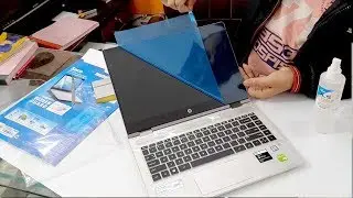 Laptop Screen Protector installation without bubble for Hp, Dell or MacBook pro