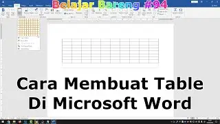 Cara Membuat Table Di Microsoft Word #94 || adostres
