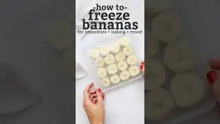 How to freeze bananas for smoothies & baking | How to prepare bananas for healthy foods & drinks