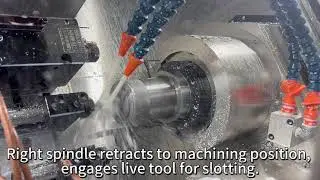 Dual-Spindle Gang Tool CNC Lathe for High-Efficiency Precision Parts Machining