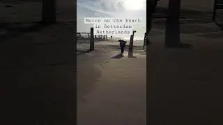 Metro on the Beach in Rotterdam Netherlands only in the world #hoekvanholland