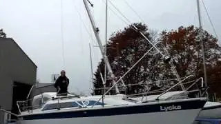 J&uuml;tanlage Mastlegevorrichtung Dehlya 25 Mast legen  FSA Segelsport