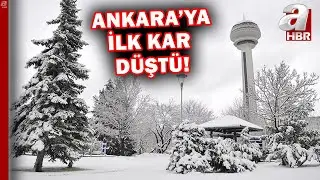 Ankara'da y&uuml;ksek kesimlerde kar yağışı etkili oldu | A Haber