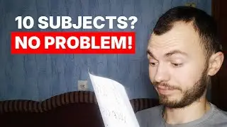How did I study MANY SUBJECTS without crying and stress?