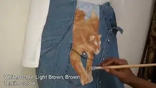 Lukis Jaket Jeans Pakainya Cat Textile MM Bisa Juga Untuk Melukis Baju Tas Sepatu Kaos Hijab dll