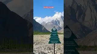 Spectacular view of Haldi Cones Khaplu Valley District Ganche #mountainviews  #travel #viralvideo