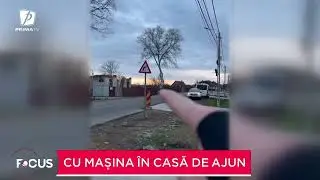 Imagini şocante de Ajun: un şofer băut s-a dat cu maşina peste cap şi a intrat cu ea într-o casă