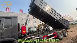 Test Video Of Refurbished HOWO 8x4 375HP Dump Truck Used HOWO 25CBM Tipper Truck