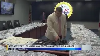 Mobile Police arrest 8 people in drug seizure operation