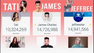 **FINALE** Tati vs James vs Jeffree live subscriber count