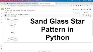 Sand Glass Star Pattern in Python | CCBP Python Assignment 2 Problem Solution