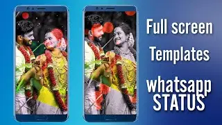 Dual color Template Creation | Full screen whatsapp status