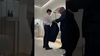 getting my wedding tux made-to-measure at Dior 🤵🏻#wedding #tuxedo
