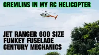 RC Helicopter Jet Ranger 600 Size Funkey Fuselage - Funky Gremlins Inside