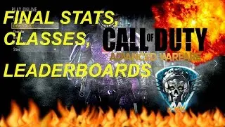 Final stats, classes and leaderboards for AW! (Call of Duty: Advanced Warfare)