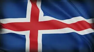 Iceland Flag Waving | Iceland Flag Background Video