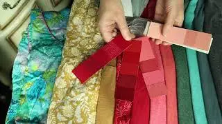 Swatching the REDs, PINK, and ORANGE with my custom palette