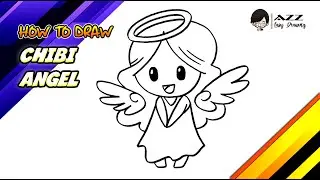 How to draw Chibi Angel step by step