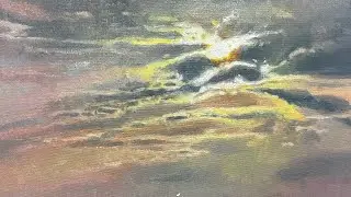 Painting a Backlit Cloud-New Technique! Never Tried Before