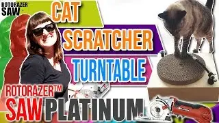 Картонный проигрыватель когтеточек для кошек своими руками 😻 Самодельная когтеточка для кошек | Роторазерная пила Platinum