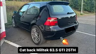 GOLF 4 V5 170 CV cat back MILLTEK VS stock exhaust