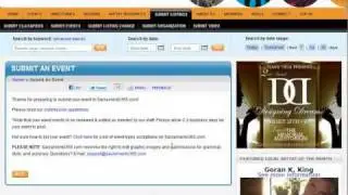 How to Submit Events on Sacramento365.com