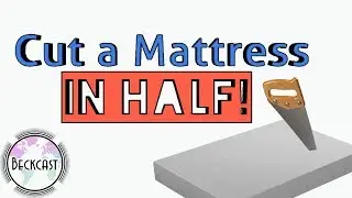 Cutting a mattress in half