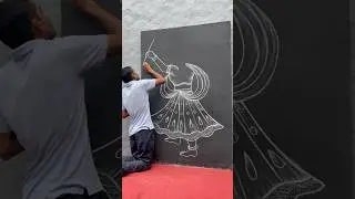 Learn how to draw a dandiya dance 💃 || #artwork #dandiya
