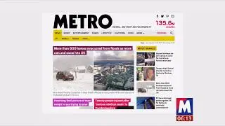 Weather Events 2019 - Floods and snow (UK) - Sky & BBC - 15th November 2019