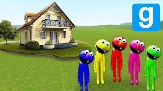 ELMO FAMILY VS HOUSES! 10 (Garry's Mod)