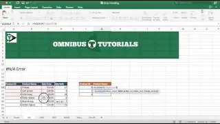 N/A Error Handling in Excel