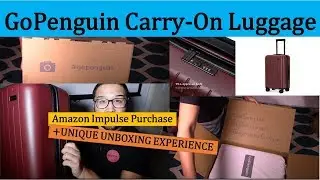GoPenguin Carry-On Luggage (Amazon Impulse Purchase + Unique Unboxing Experience)