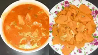 Awal makan hari ini.lauk daging masak Kari / pumpkin goreng 👍🙏