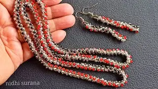 ⚜️Amazing Spiral beading Technique/ Necklace, Bracelet & Earrings/ Tutorial diy