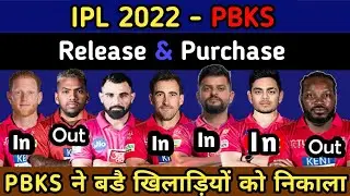IPL 2022 Auction Pbks Target Player ! Ipl 2022 auction Pbks Strategy