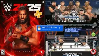 Новый мод WWE 2K25 PSP v2 для Android | Официальный геймплей Royal Rumble [Hady Modder]