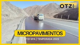 Lechada Asf&aacute;ltica (Slurry Seal) &ndash; OTZI SPA | Choapa, Chile