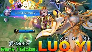 Legendary Luo Yi NonStop Gank - Top 1 Global Luo Yi by 愛•Melツ - Mobile Legends