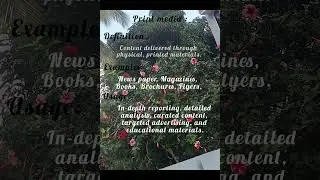 # print electronic media explanation # trending video # UG students # Writing for web