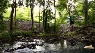 Standing in the Norwalk River, new spot in Wilton 7-18
