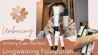 Unboxing NEW Artistry Longwearing Foundation เทียบให้ดูเลยทั้ง 9 สีแบบชัดๆ