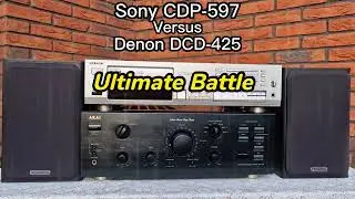 Sony CDP-597 vs Denon DCD-425 | CD Player Showdown on Akai AM-39 and Monitor Audio Bronze 1 Speakers