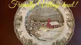 Goodwill & Johnson Bros. Friendly Village China Haul! Thrifting!