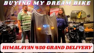 Taking Delivery of Himalayan 450 🏍️|| Royal Enfield || Hanle Black|| My First Vlog #himalayanride